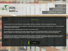 Tablet Screenshot of legalauditinc.com